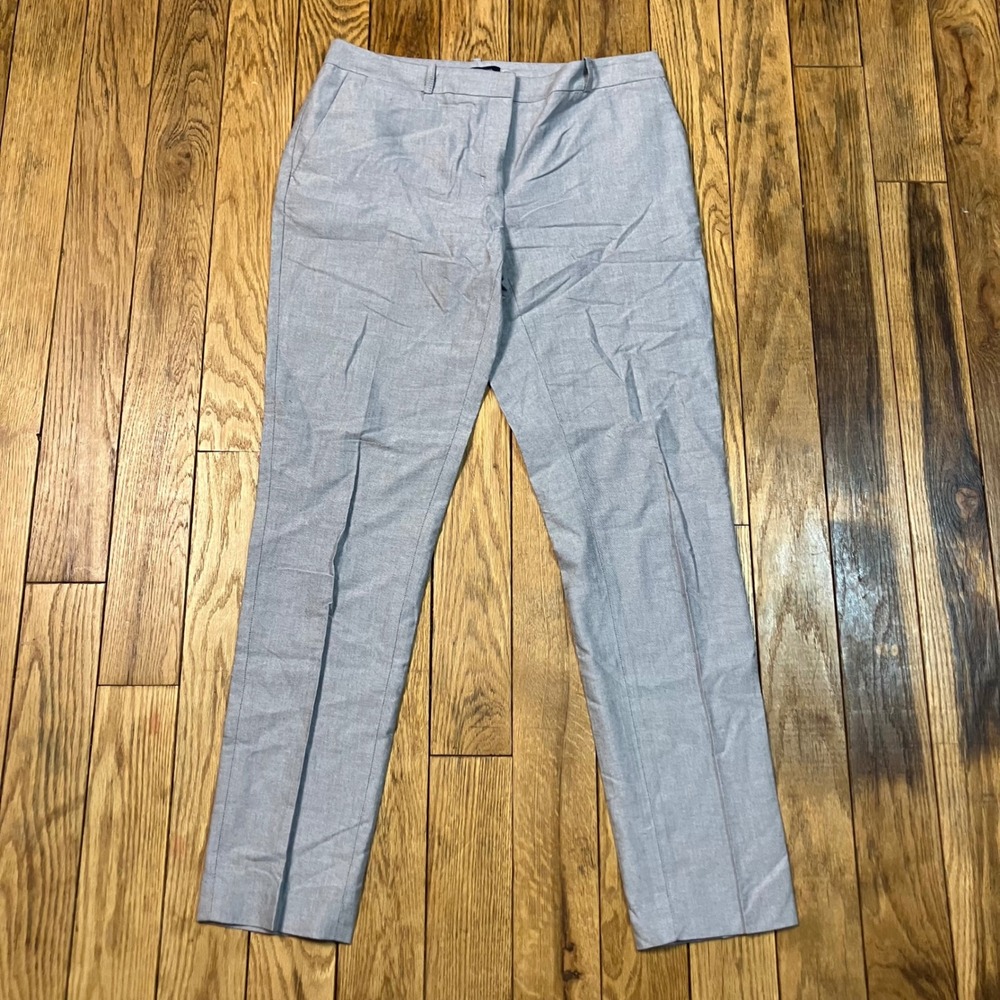 Tommy Hilfiger Gray Cotton Blend Cropped Pants Size‎ 4 Career Casual